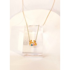 Κολιέ Σε Κίτρινο Χρυσό 9Κ - Οικογένεια με δύο παιδιά (N262)